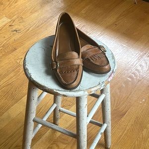 Vintage Genuine Leather Cognac Loafers